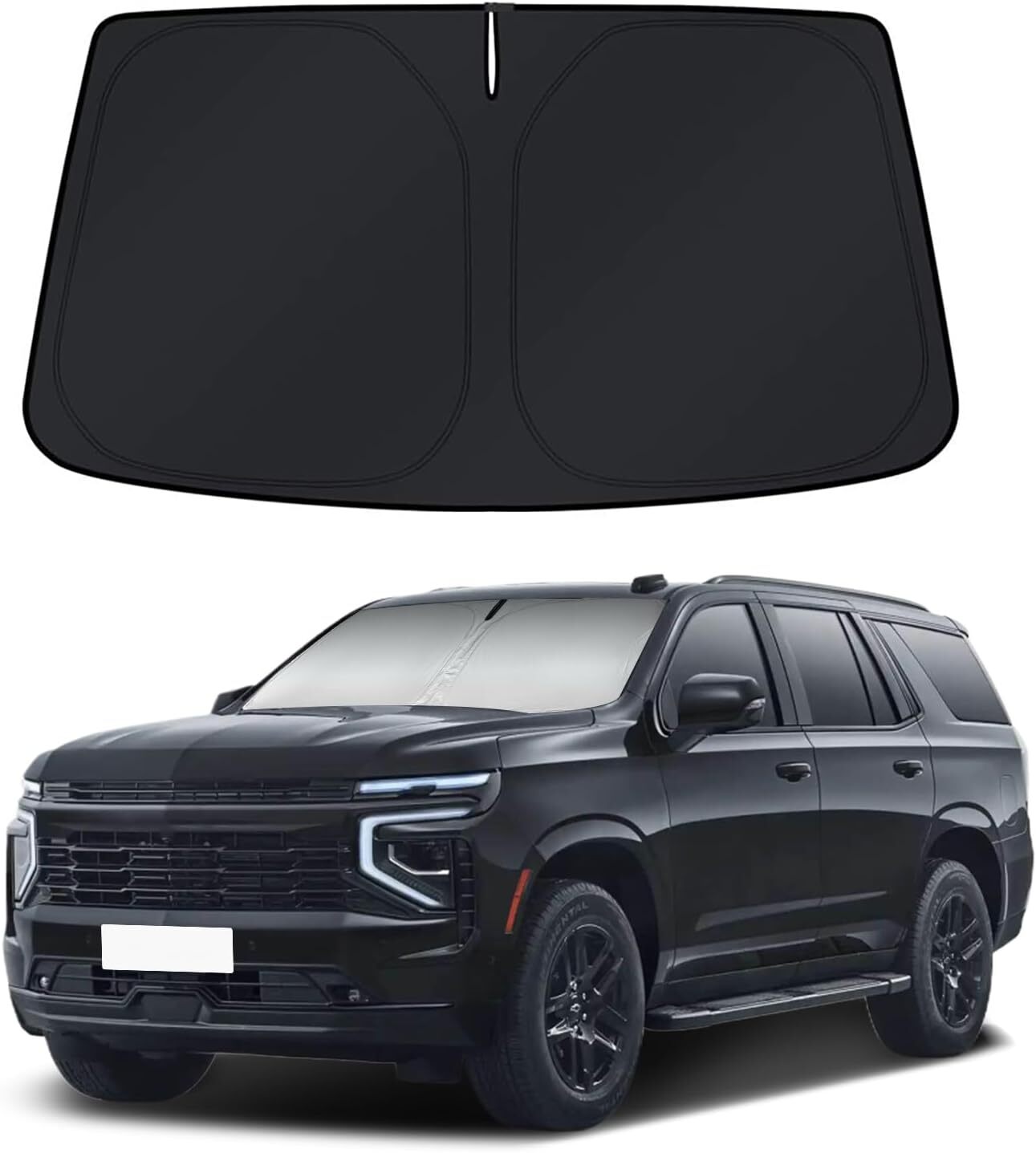For 2021-2025 for Chevy Tahoe Car Front Windshield Sun Shade Reflective UV Cover