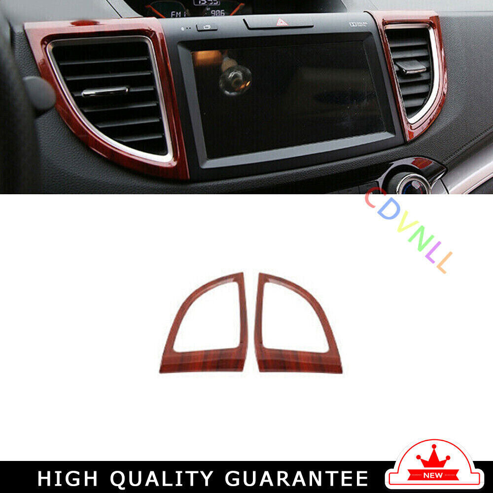 Middle Air Outlet Vent Cover Trim for Honda CRV CR-V 2012-2016 Peach Wood Grain