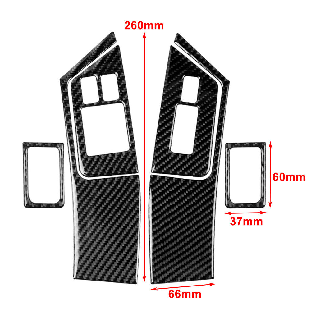 LHD Door Window Lift Switch Button Panel Cover Trim for Nissan GTR R35 08-16 Red