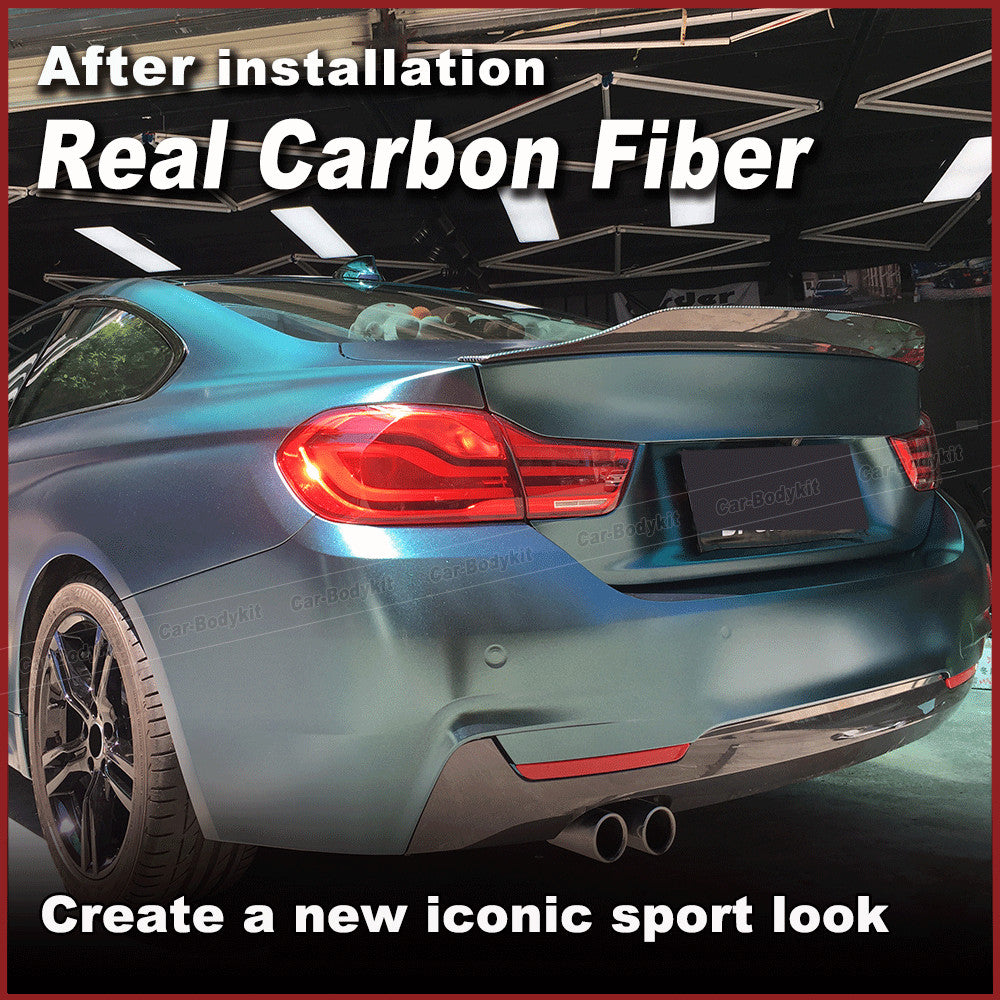 Fit for BMW F32 428i 430i 435i 440i 2014-2019 Real Carbon Rear Boot Spoiler Wing