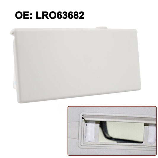 LR063682 Sunvisor Vanity Mirror Cover Gray for Land Rover Easy Install