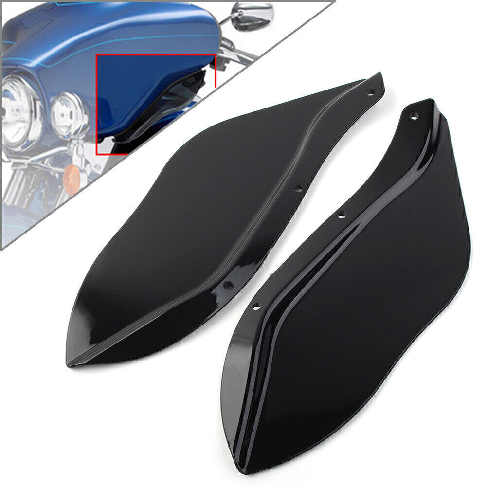 Fit for Harley Street Electra Glide 96 -13 Side Fairing Windshield Air Deflector Blk