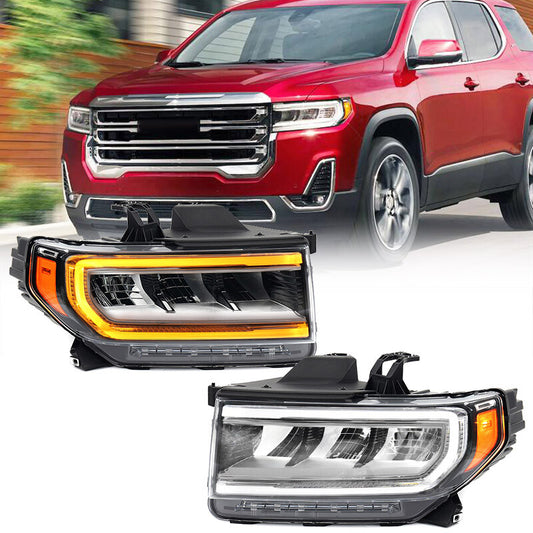 2P For 2020-2023 for GMC Acadia SL/SLE/SLT/Denali LED Headlights Headlamp Left Right