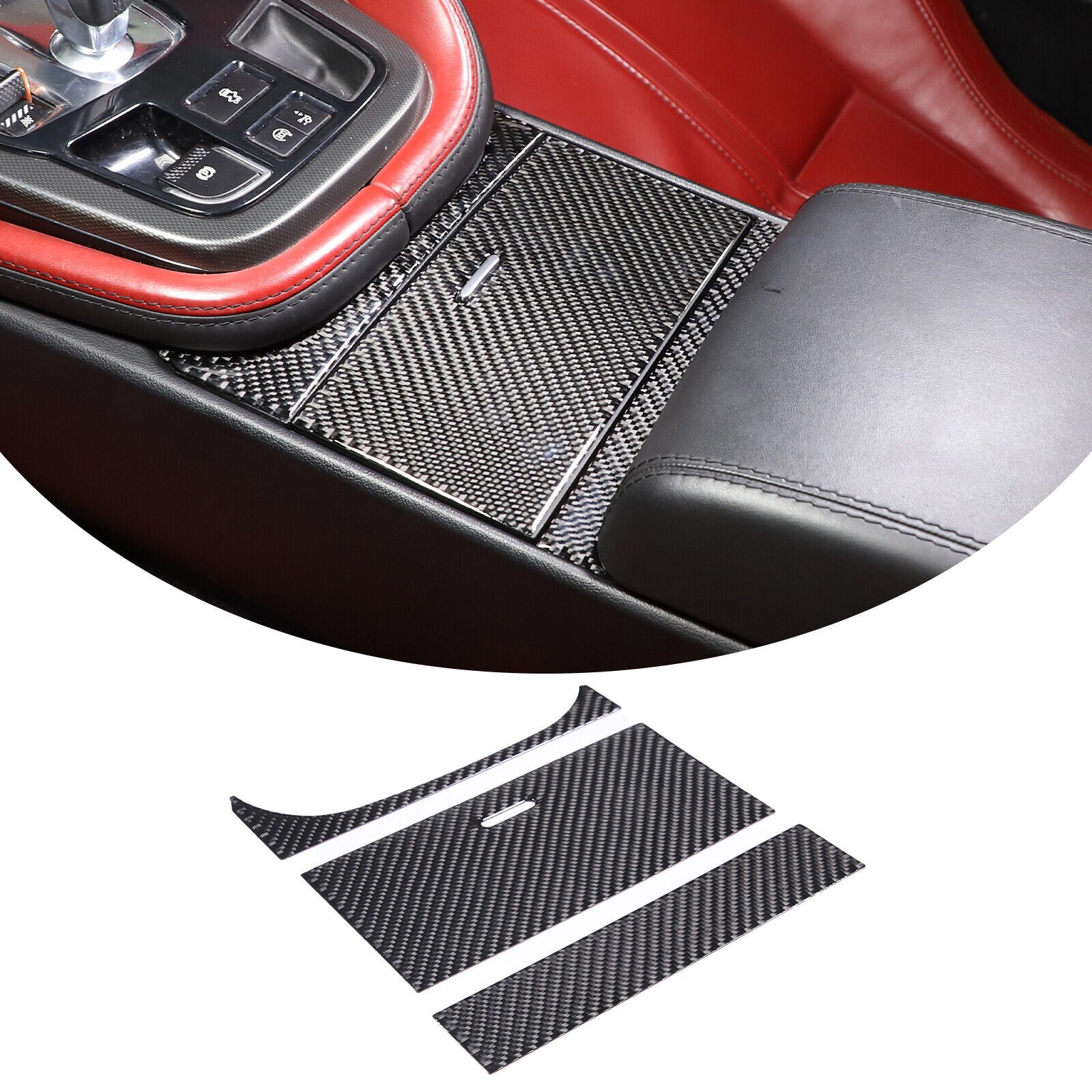 Genuine carbon fiber exterior door handle cover decorative sticker for 08-16 for Nissan R35 GTR