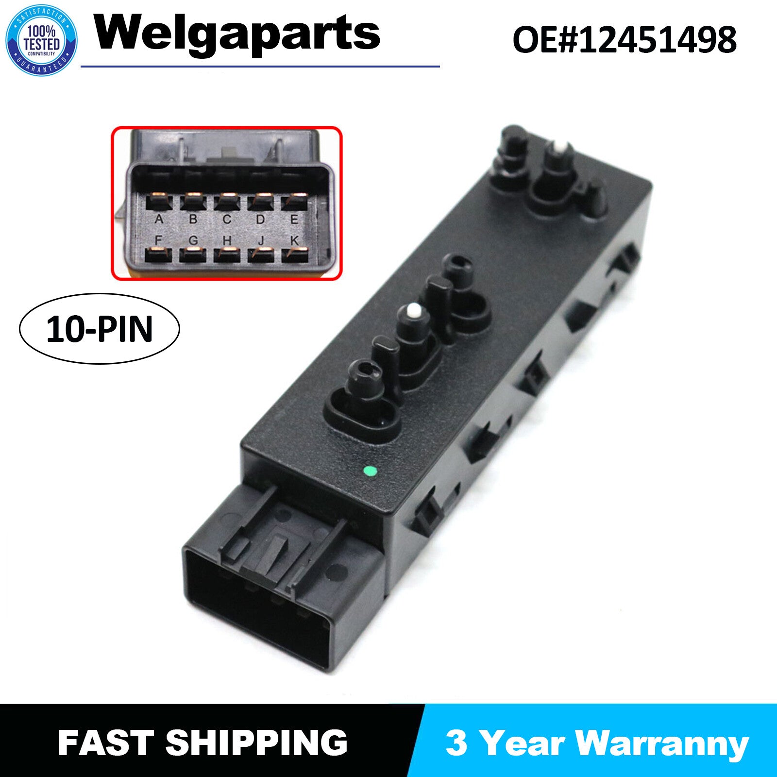 Right Passenger 8 Way Power for Seat Control Switch for GMC for Yukon for Sierra 1500 2500