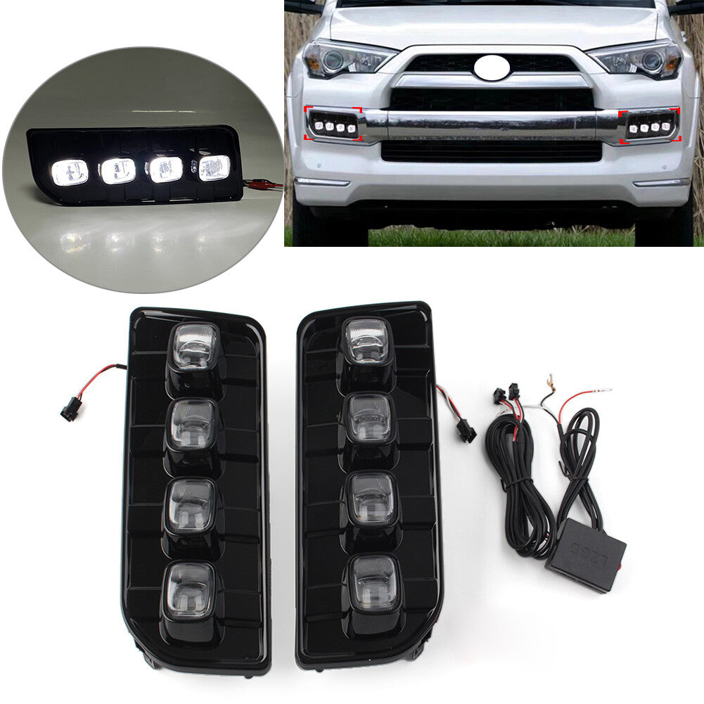 Fog Lamps Daytime Running Turn Signal Light Fit for Toyota 4Runner Limited 2013-2022