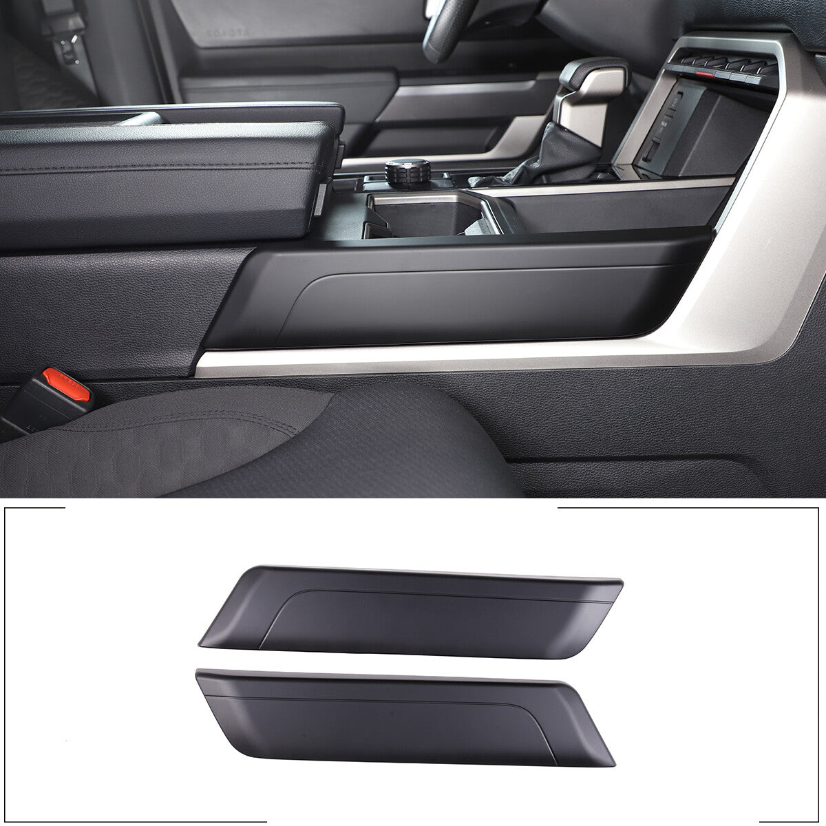 Carbon fiber ABS internal armrest box protective cover suitable for Mitsubishi Eclipse 2006-11