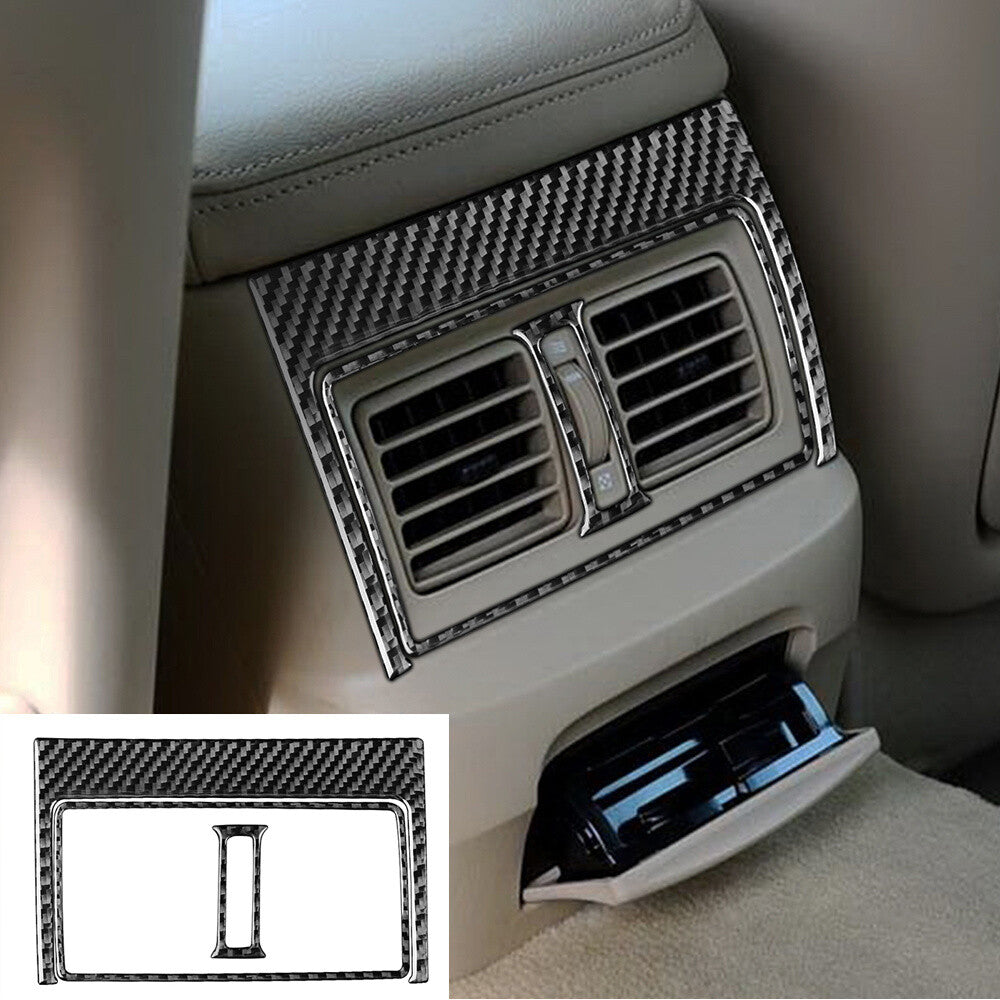 Carbon Fiber Interior Rear Air Vent Outlet Panel Trim Fit For Luxus GS 2006-2011