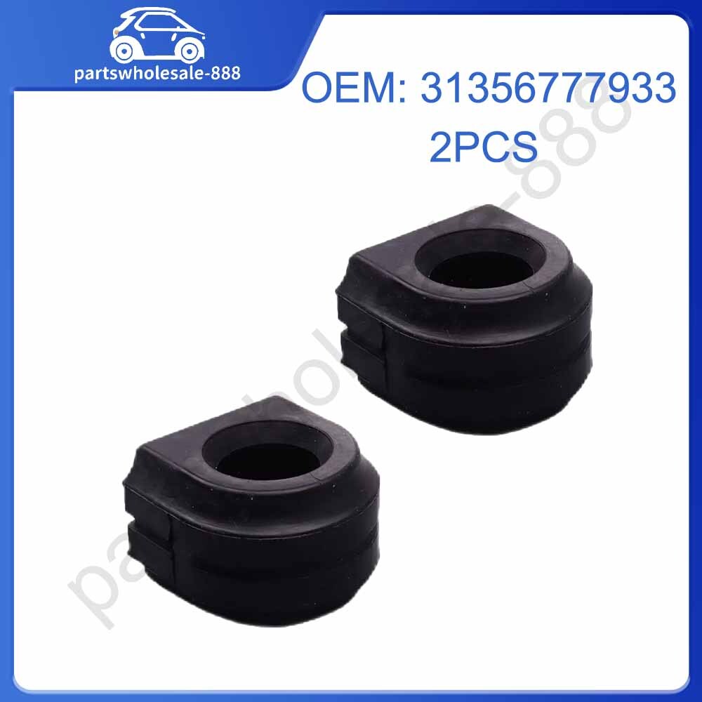 A pair of front stabilizer bushings, 31356777933, suitable for BMW F10, F11, 520i, 528i, and 530i.