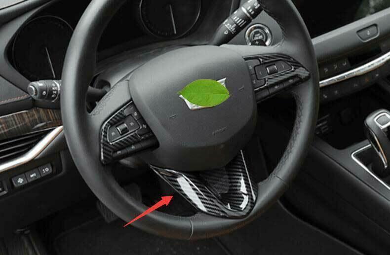 for Cadillac CT4 CT4-V 2020-2023 Carbon Fiber Steering Wheel Sheet Cover Trim