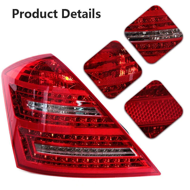 1 Pair for Mercedes-Benz W221 S-Class 2007-2009 Tail Light Rear Light Tail Lamp