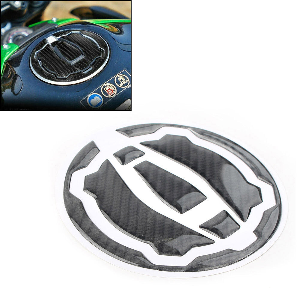 for Kawasaki 400 650 /Z650 Carbon Fiber Oil Tank Gas Cap Pad Decal