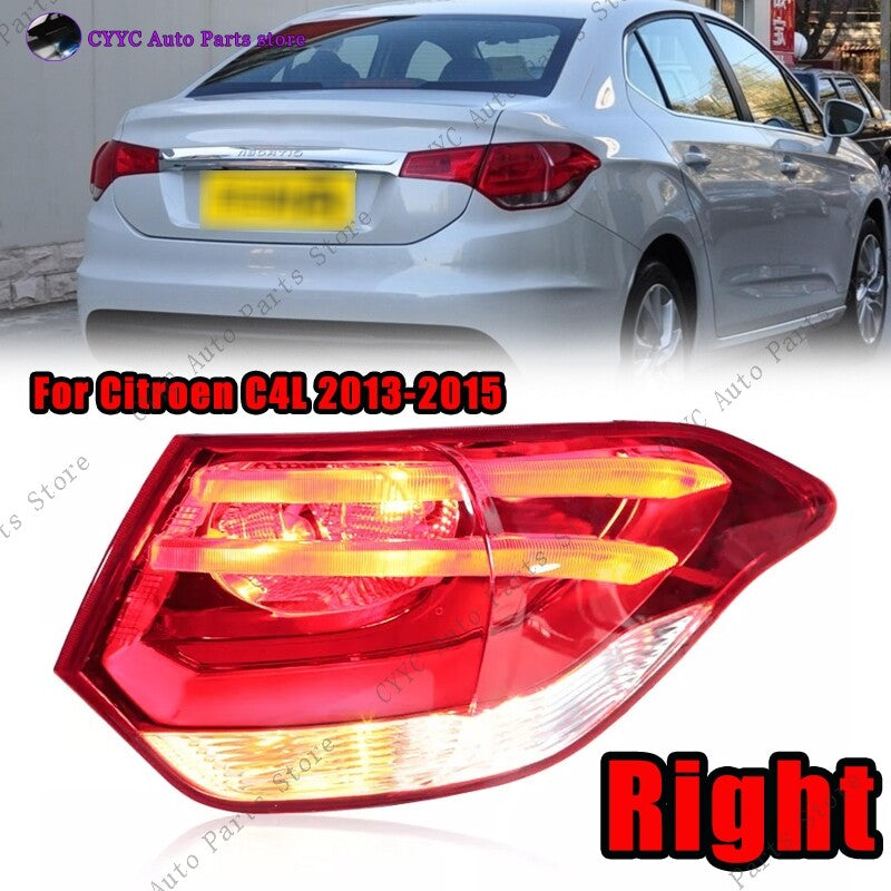1Pcs Right Outer tail light cover for Citroen C4L 2013-15 Brake reversing light