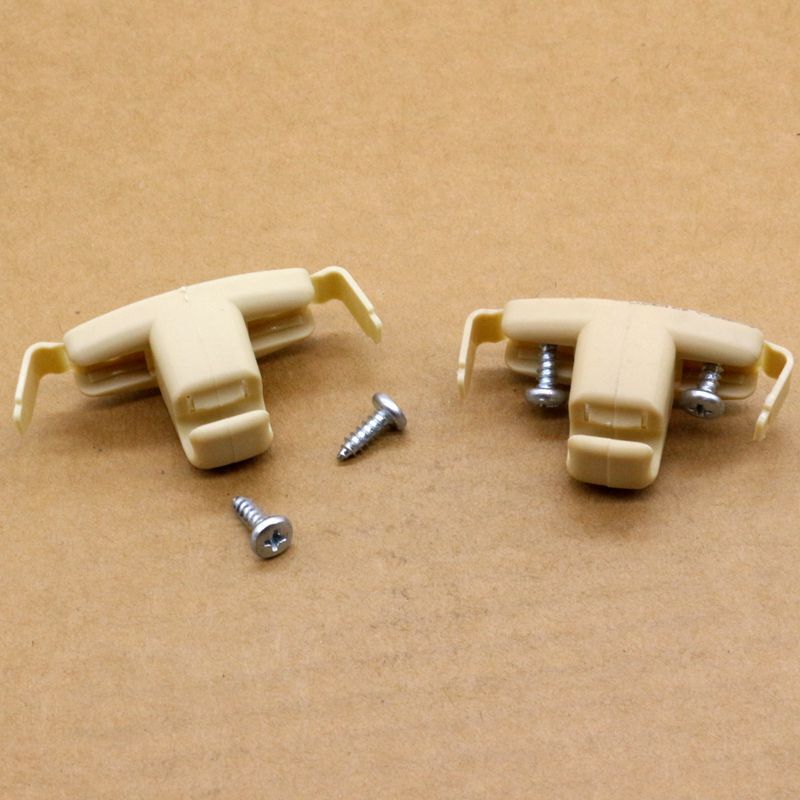 2-pack beige sun visor clips for BMW E46 323i 323Ci 325i 325xi M3 330Ci