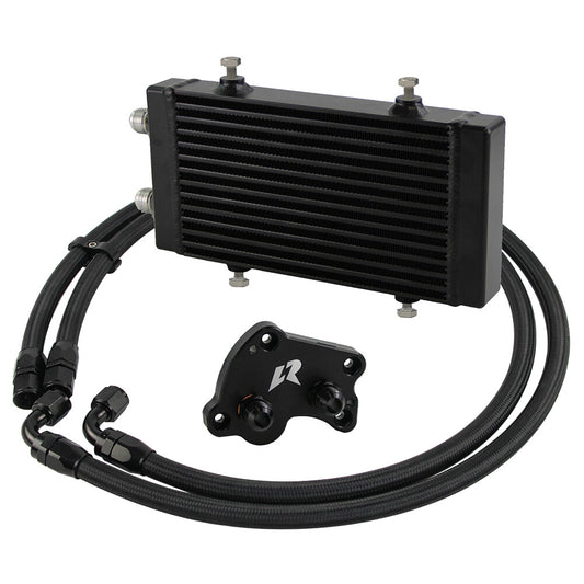 Small Dual Pass Bar  Plate Oil Cooler Kit for BMW for Mini Cooper S R53 R52 R50 BK