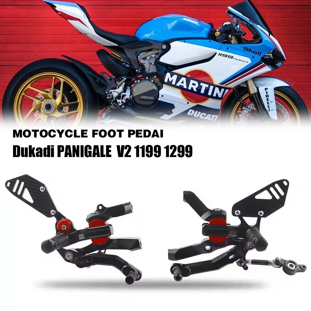 for Ducati Panigale V2 2020-2023 2021 -22 Adjustable Rearset Foot Rest Peg Pedal