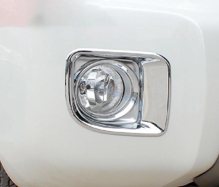 for Toyota for Land Cruiser 13-2015 ABS Chrome Front Fog Light Frame Molding Trim 2X