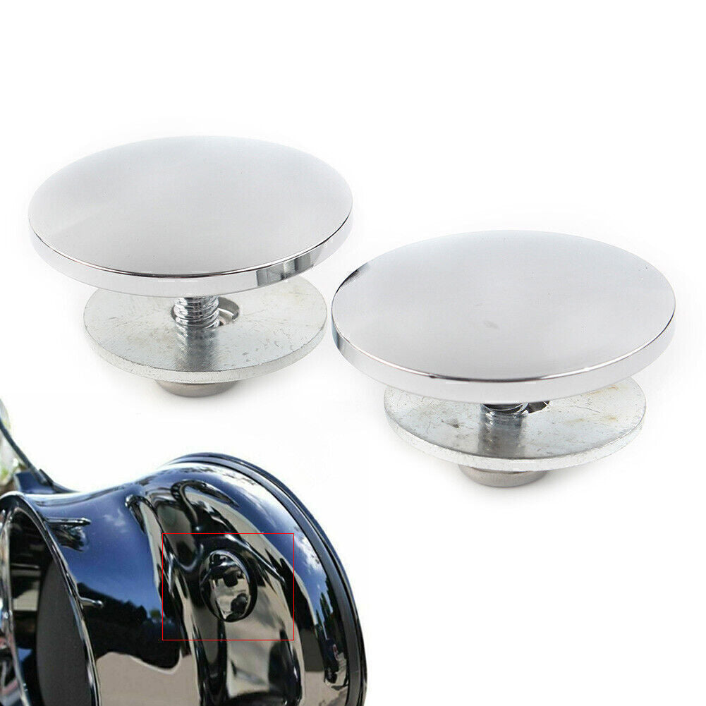 Chrome Inner Fairing Mirror Plugs Fit for Harley Street Glide Trike FLHXXX