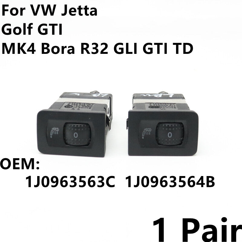 1 Pair for VW for Jetta for Bora for Golf GTI MK4 1999-2005 Front for Seat Heated Control Switch