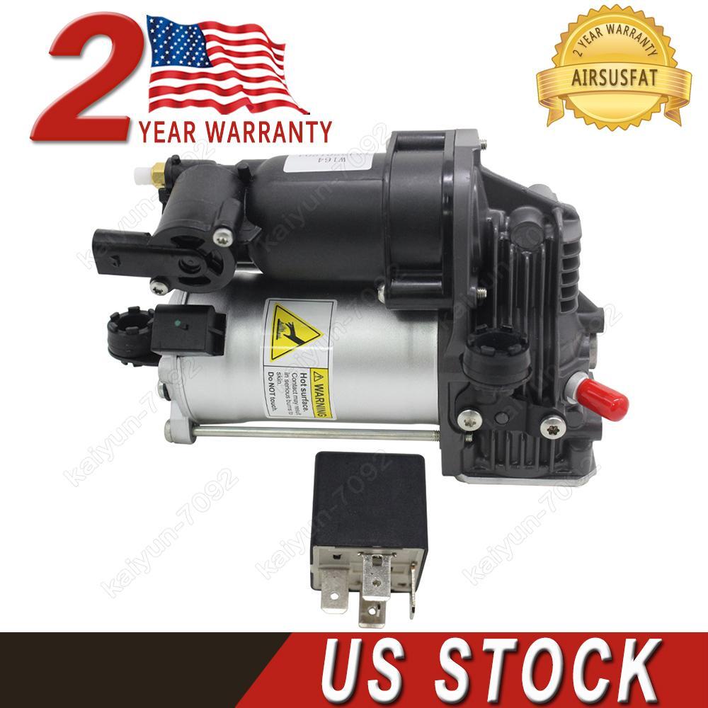 for Mercedes GL ML Class W164 GL450 X164 Air Suspension Compressor Pump + Relay