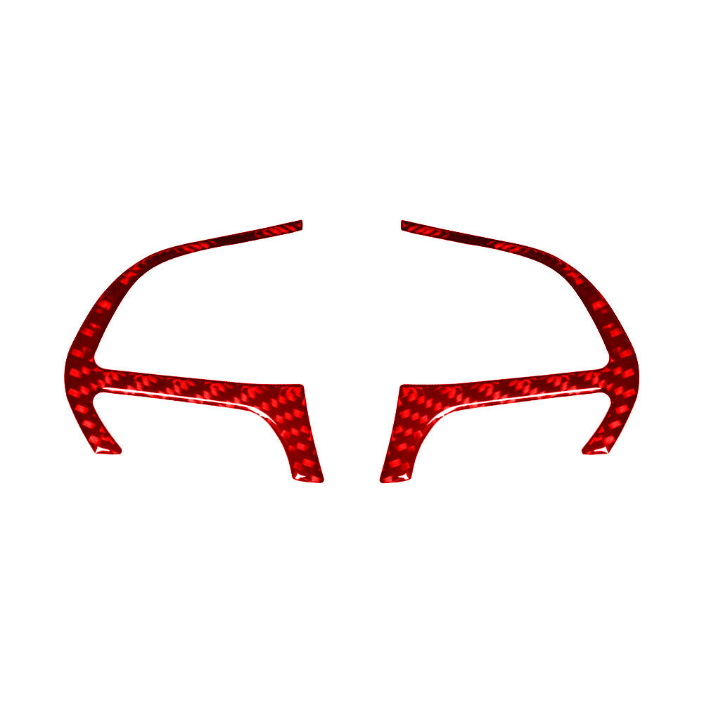 Red Carbon Fiber Steering Wheel Frame Cover Trim for Dodge Durango 2014-2020