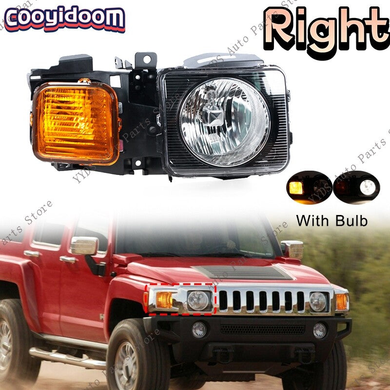 for Hummer H3 2006-2010 Right Side Day Running Lights Headlights Assembly