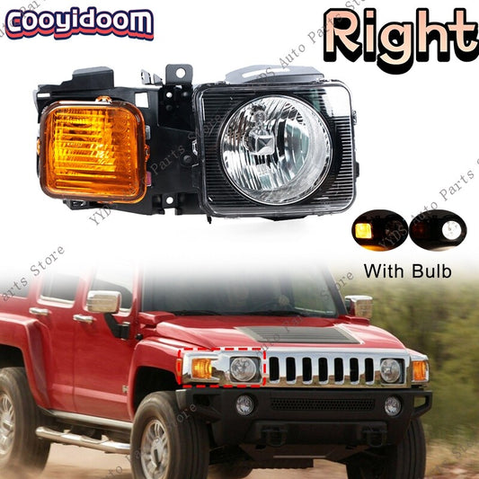 for Hummer H3 2006-2010 Right Side Day Running Lights Headlights Assembly