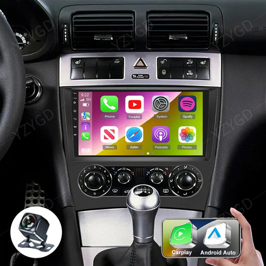GPS Navi Car Stereo Radio CarPlay for Mercedes for Benz C-Class C230 C280 2004-2007