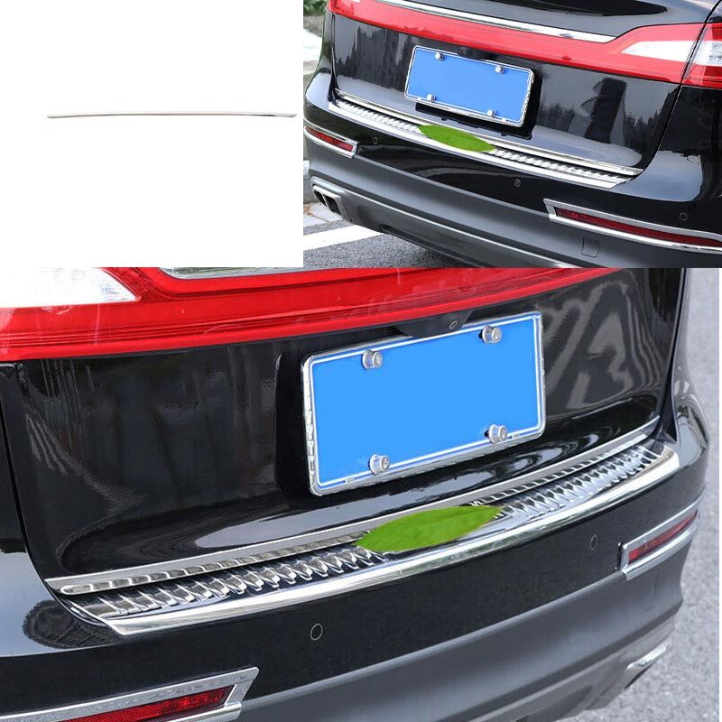 Silver for Lincoln Nautilus 19-22 Titanium Rear Door Trunk Lid Tailgate Strip