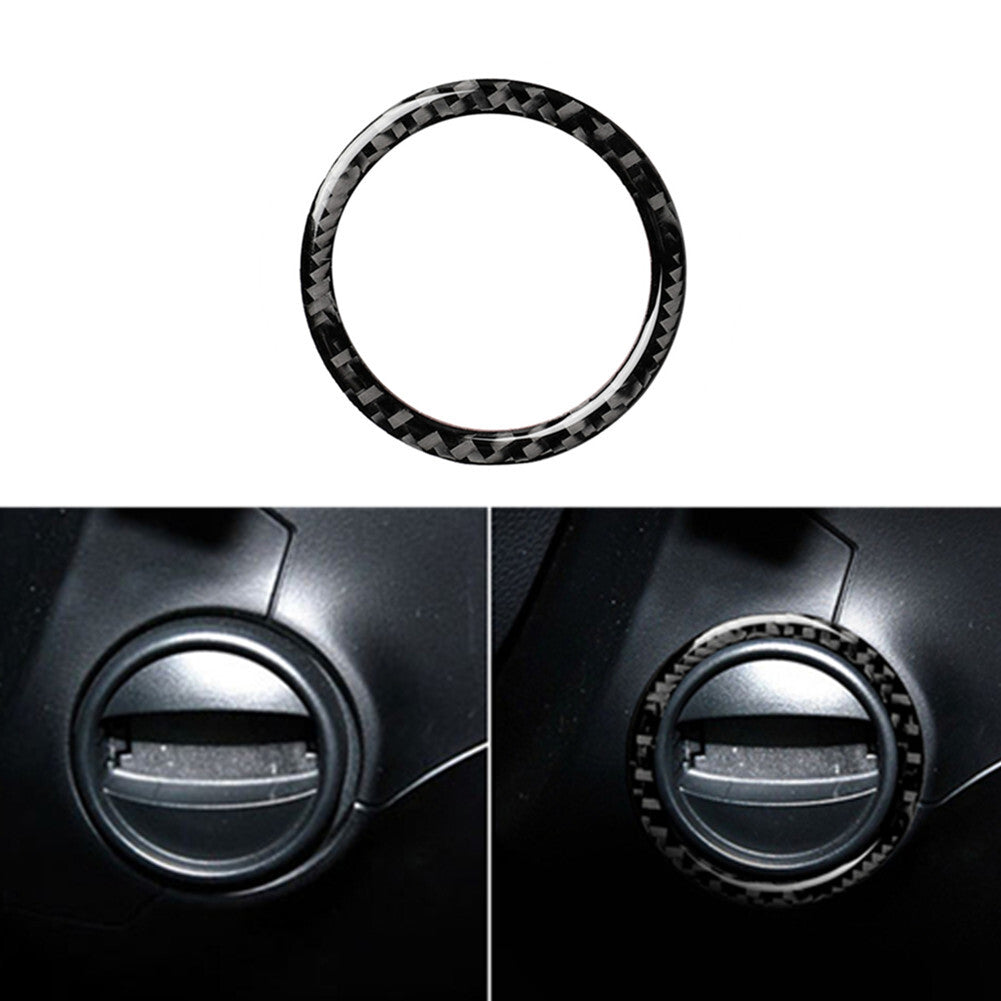 Carbon fiber ignition ring trim for BMW 5 Series E60 2005-2011