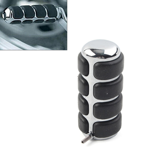 Round Gear Shift Brake Lever Peg Toe Heel Pedal Cover for Yamaha V-Star Raider