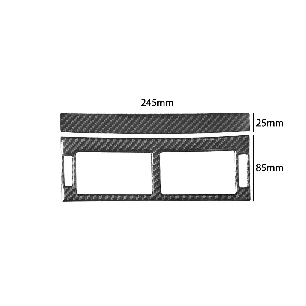 2Pcs Carbon Fiber Center Air Vent Trim for Land Rover Discovery Sport 2015-2019