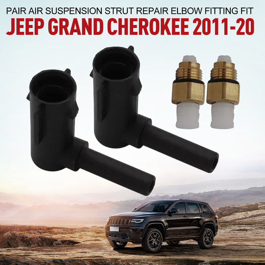 Pair Air Suspension Strut Repair Elbow Fitting Fit for Jeep Grand Cherokee 2011-2020
