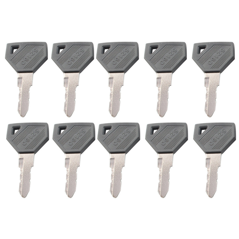 10¢ªIgnition Keys 198360-52160 AM879480 For Yanmar EX450 Cub Cadet Tractor SC2400