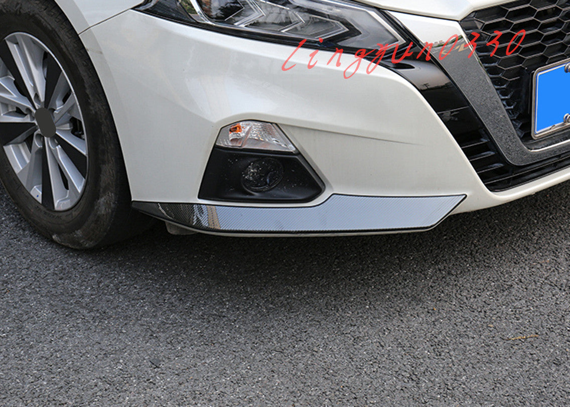 for Nissan Altima 2019-22 carbon fiber Front Bumper Bottom Protector Cover Trim
