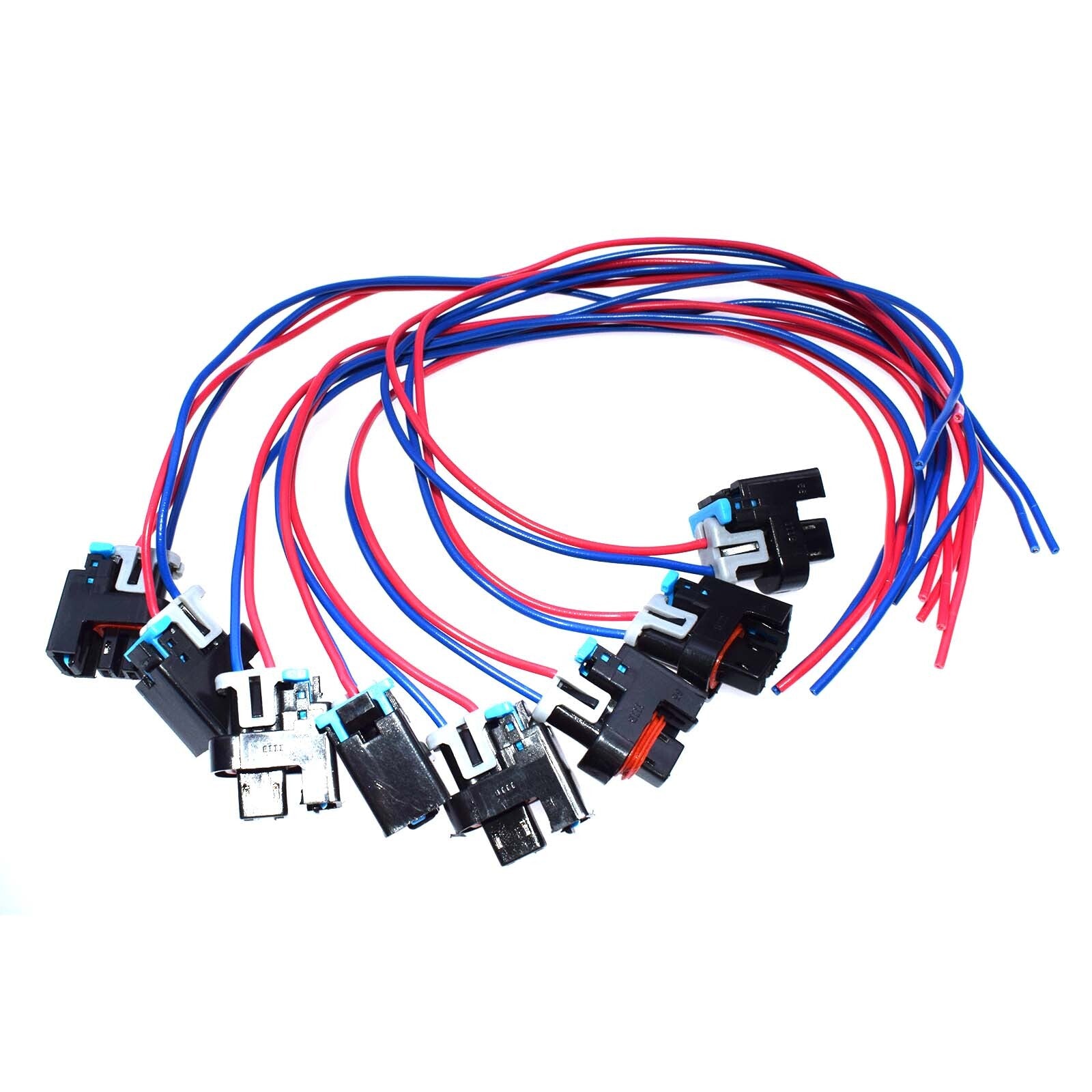 8PCS 2-Way Fuel Injector Connector Wiring Harness Pigtail 1P1575 for GM for Saturn