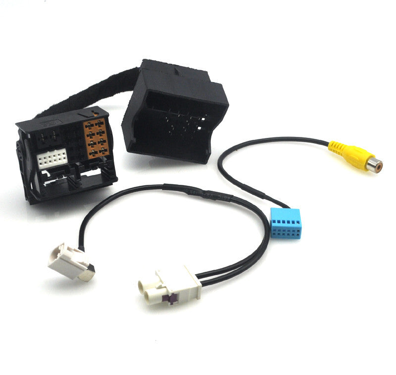 for VW RCD330 340G 187B 187F MIB Radio Radio ISO MQB to PQ Camera Adapter Cable