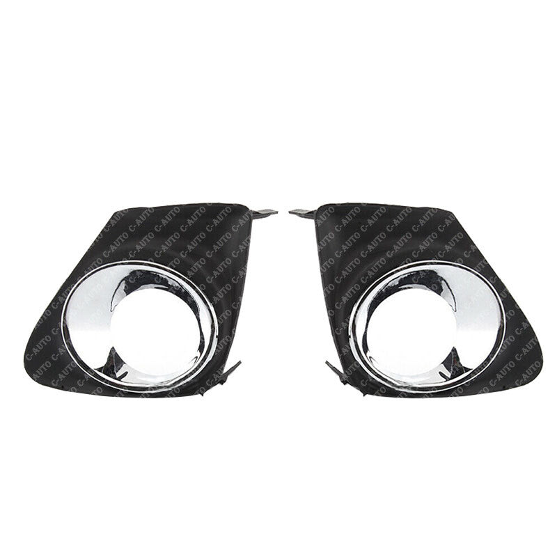 Pair Front LHRH Bumper Fog Light Bezel Cover for Toyota for Corolla 2011-2013