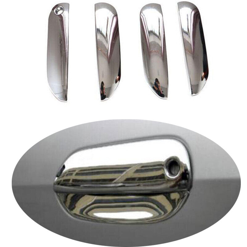 Chrome Exterior Side Door Handle Cover Trim 4pcs for Honda Fit Jazz 2008-2013 4x