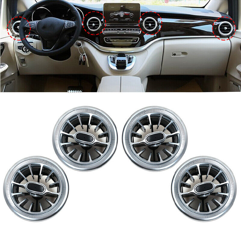 4pcs Front Dashboard Air Condition Vent for Mercedes-Benz Vito W447 2014-2018