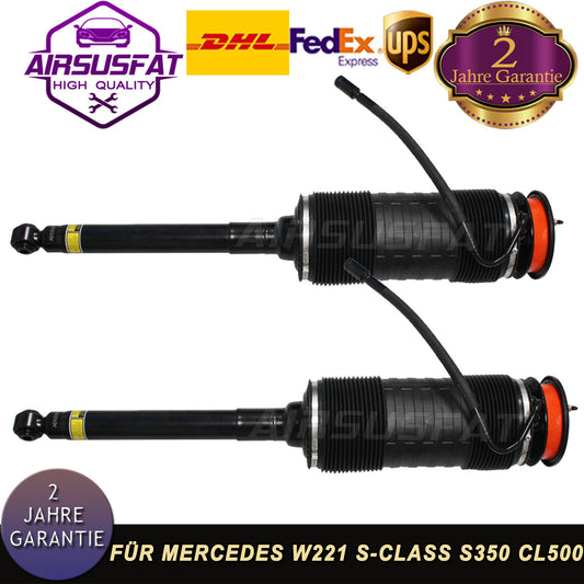Pair air strut shock absorbers hydraulic ABC rear for Mercedes S-Class W221