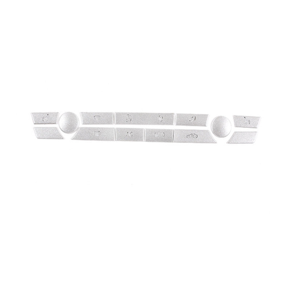 13Pcs Alloy Silver Air Condition Button Switch Trim for BMW 5 Series F10 2013-17