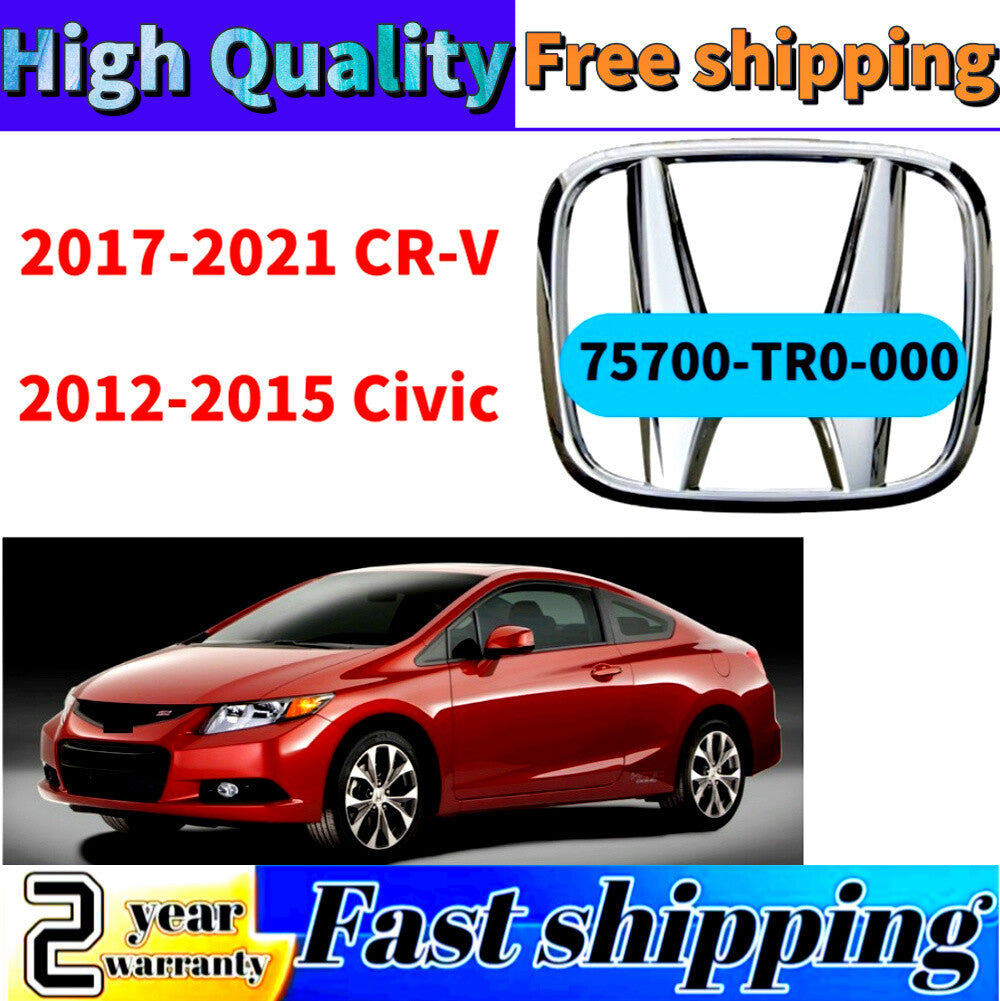 Applicable to 2012-2015 for Civic 4Dr Sedan and 2017-2021 CRV front grille badge 75700-TR0-000