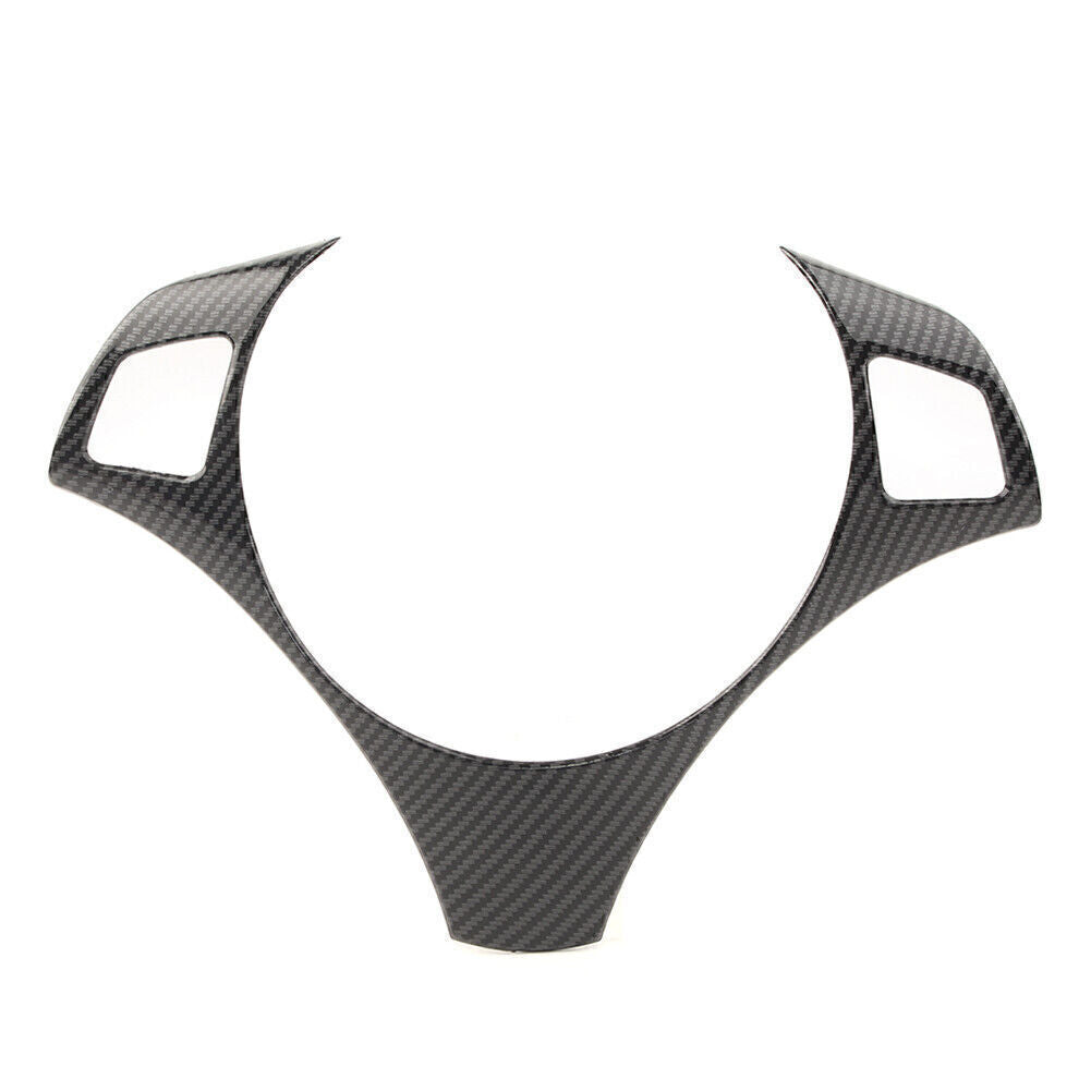 Steering Wheel Frame Trim Cover Carbon Fiber Fit for BMW 3 Series E90 E92 E93 05-12