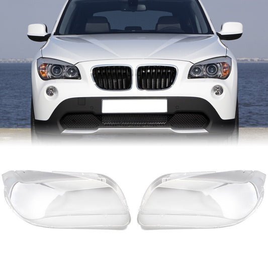 2¡Á F¨¹r for BMW X1 E84 2013-2015 Scheinwerferglas Linse Abdeckung Links+Rechts NEU