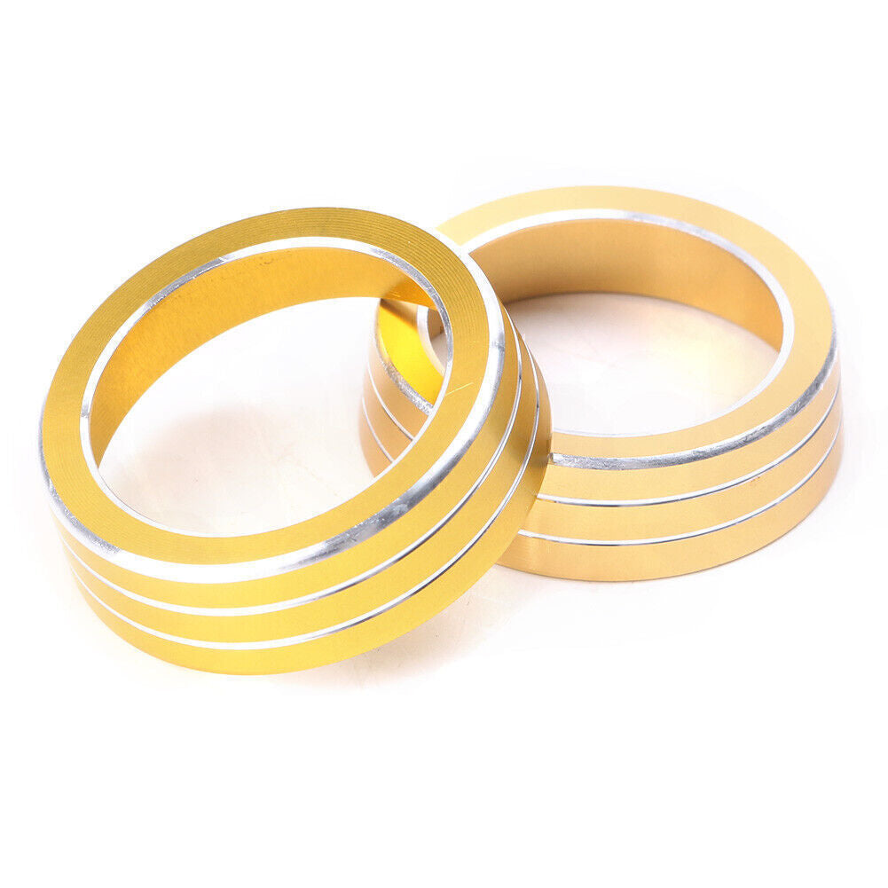 AC Air-condition Control Switch Cover Ring Gold fit for Honda for Civic 2016 2017 Car