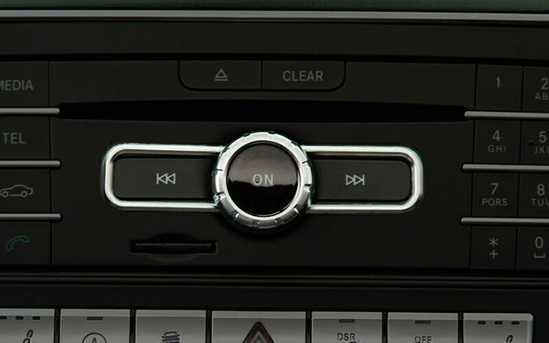 for Benz GLE GLS 16-19 Silver ABS Control Multimedia Button Frame Cover Trim 2P
