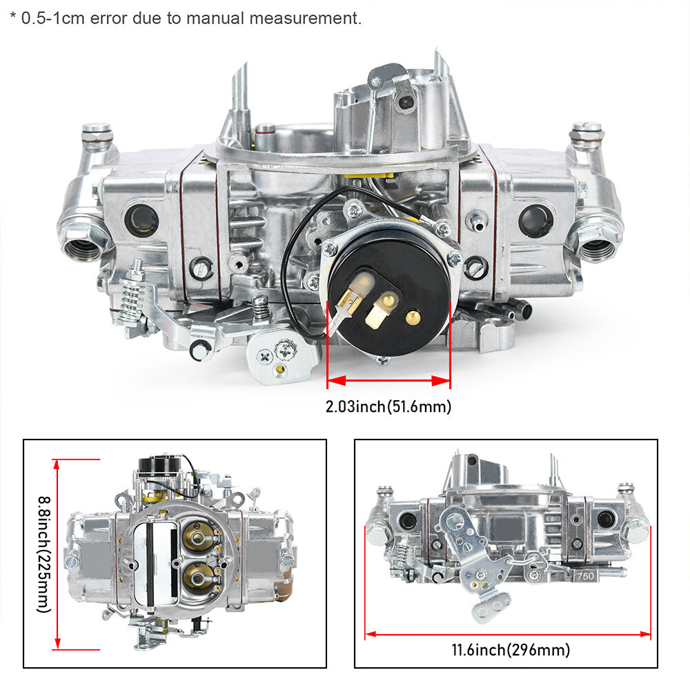 BR-67213 Electric Choke Quick Fuel Carburetor Brawler Street Series 750 CFM