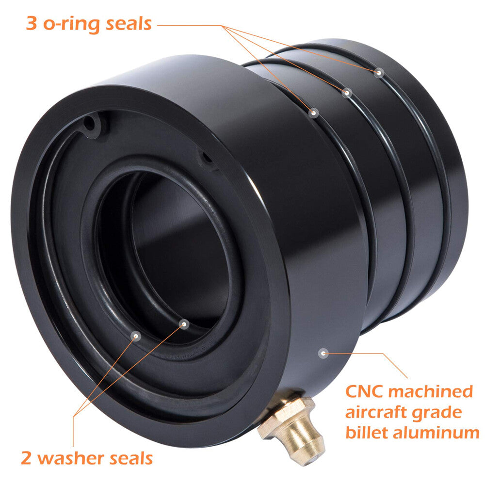 Pair MG21103 Front Axle Tube Seal Kit for Jeep for Wrangler JK TJ XJ YJ ZJ MJ Black