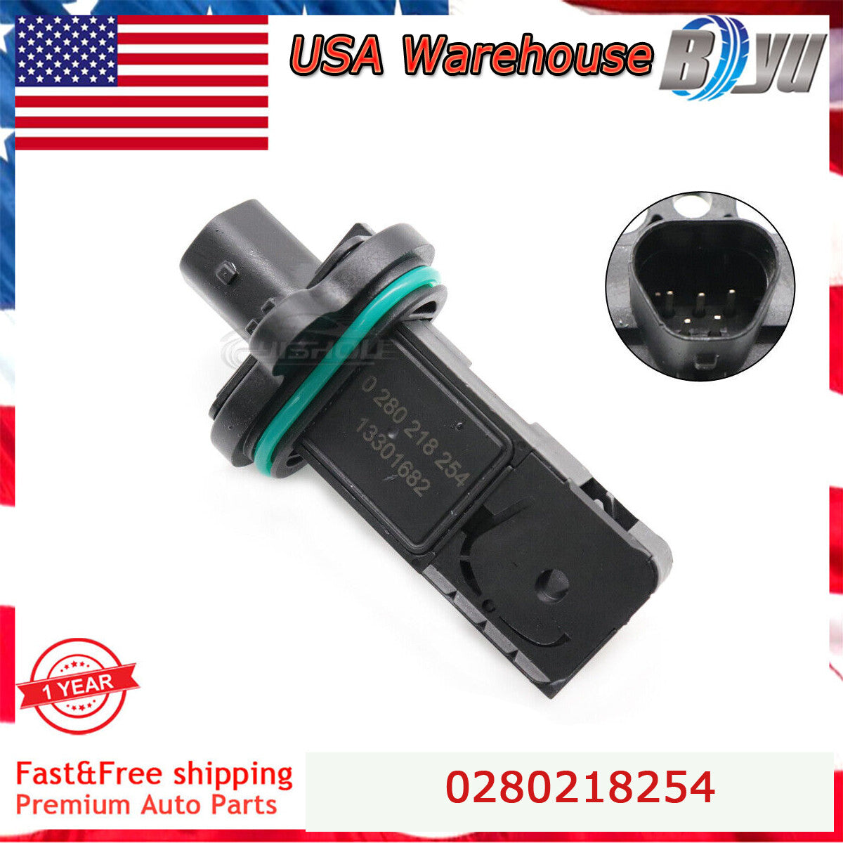 for Chevrolet for Cadillac for Opel for Cruze Sonic Mass Air Flow Meters Sensor 0280218254